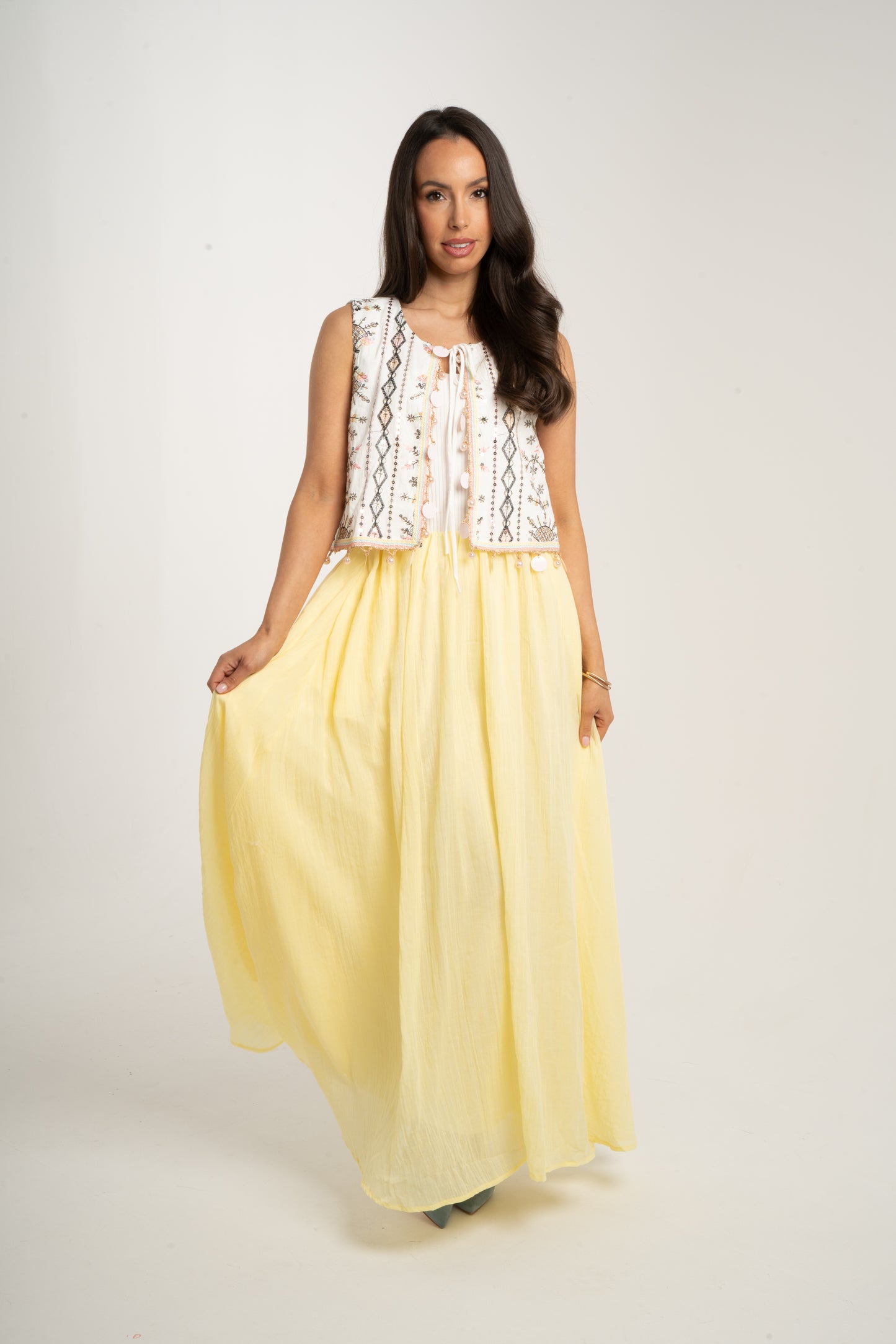 Millie Maxi Skirt In Yellow