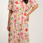 Millie Multi Print Dress In Pink Mix