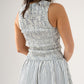 Millie Pinstripe Smock Dress In Navy