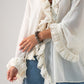 Millie Sheer Ruffle Blouse In Cream