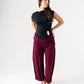 Millie Slash Neck Ruched Top In Black