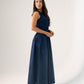 Millie Smock Detail Dress In Navy