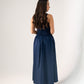 Millie Smock Detail Dress In Navy