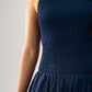 Millie Smock Detail Dress In Navy