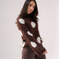 Millie Spotted Jumper In Coffee
