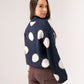Millie Spotted Jumper In Navy