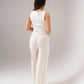 Millie Linen Mix Trousers In Neutral