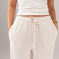 Millie Linen Mix Trousers In Neutral