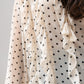 Millie Ruffled Polka Dot Blouse In Cream