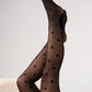 Natalie Heart Tights In Black