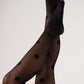 Natalie Spotted Tights In Black