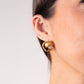 Olive Knot Earrings In Neutral