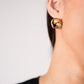Olive Knot Earrings In Neutral