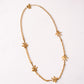 Olive Palm Tree Necklace In Gold