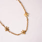 Olive Palm Tree Necklace In Gold