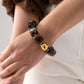 Olive Chunky Beaded Bracelet In Brown