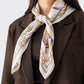 Orla Chain Print Neck Scarf In White Mix