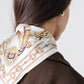 Orla Chain Print Neck Scarf In White Mix
