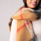 Orla Check Scarf In Beige Mix