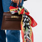 Orla Handbag Print Neck Scarf In Red Mix