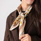 Orla Handbag Print Neck Scarf In Taupe Mix