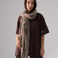 Orla Leopard Print Scarf In Beige