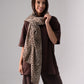 Orla Leopard Print Scarf In Beige