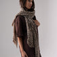 Orla Leopard Print Scarf In Beige