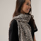 Orla Leopard Print Scarf In White