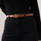Orla Oval Buckle Belt In Camel