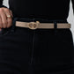 Orla Oval Buckle Belt In Neutral