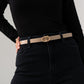 Orla Oval Buckle Belt In Neutral