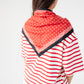 Orla Polka Dot Neck Scarf In Red