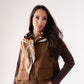 Orla Spotted Neck Scarf In Coffee Mix