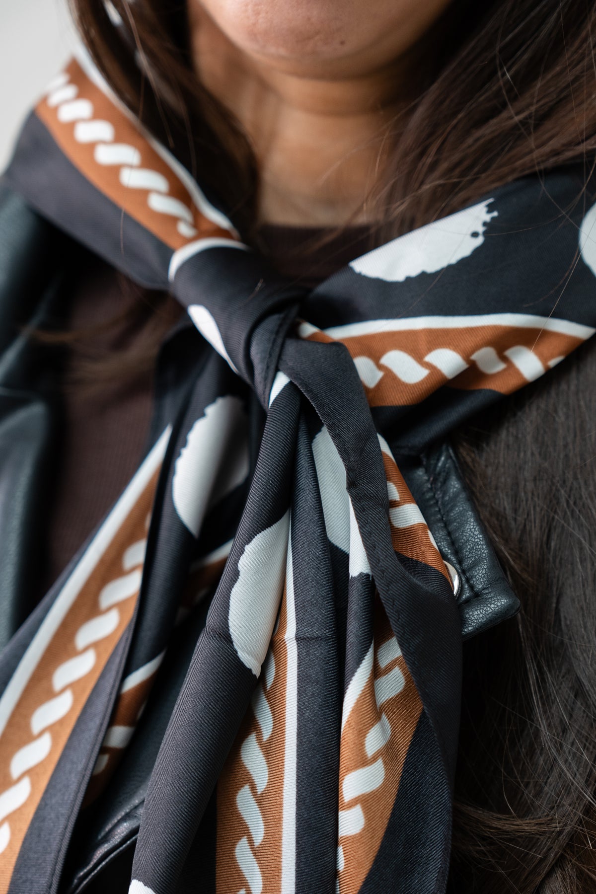 Orla Spotted Neck Scarf In Black