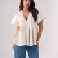 Paige Batwing Sleeve Top In Neutral