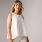 Paige Asymmetric Hem Top In Neutral