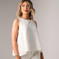 Paige Asymmetric Hem Top In Neutral