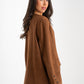 Paige Collarless Blazer In Camel