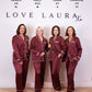 Love Laura Trim Pyjamas In Burgundy