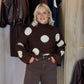 Millie Spotted Jumper In Coffee