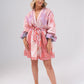 Polly Balloon Sleeve Dress In Pink Print