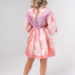 Polly Balloon Sleeve Dress In Pink Print