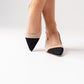 Polly Contrast Toe Slingback In Neutral