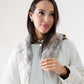 Polly Diamond Knit Neck Scarf In Taupe