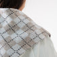 Polly Diamond Knit Neck Scarf In Taupe