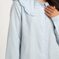 Polly Frill Collar Dress In Blue Stripe