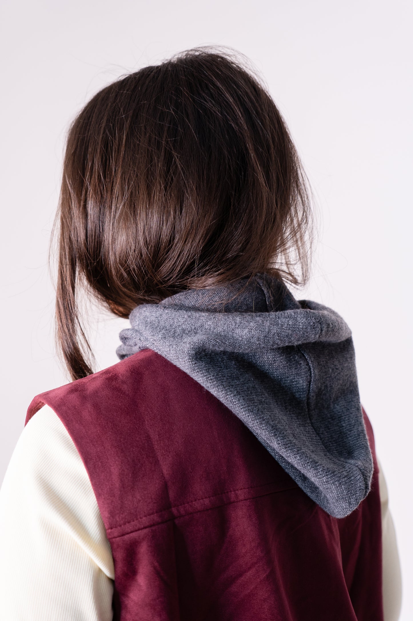 Polly Knit Hood In Dark Grey