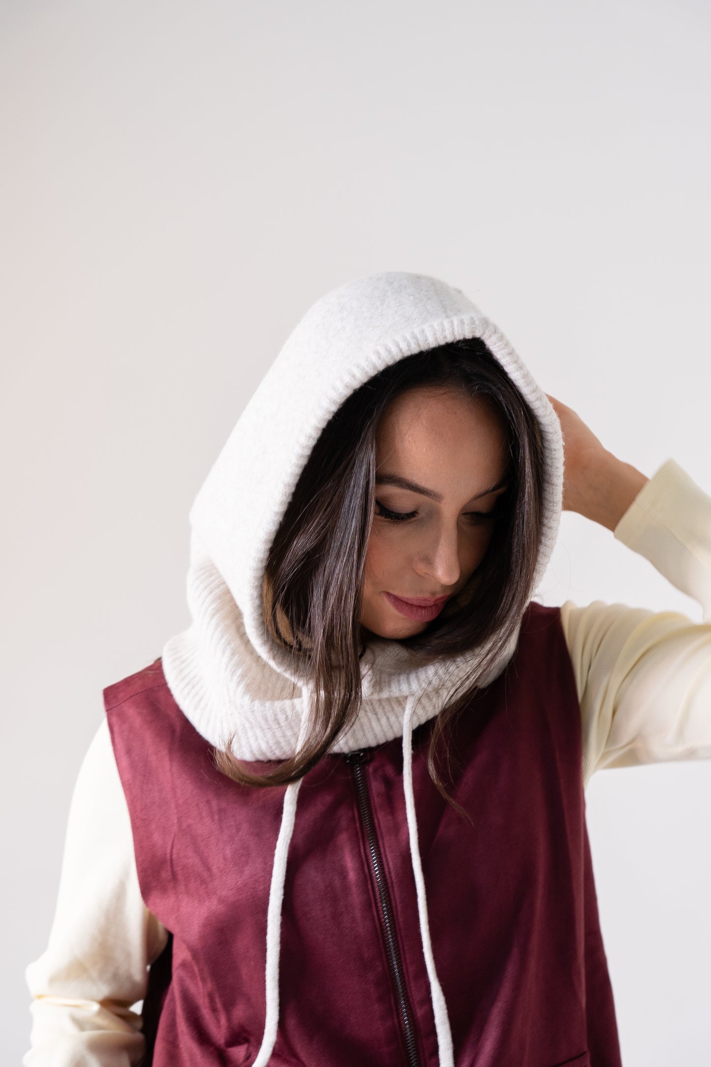 Polly Knit Hood In Neutral