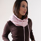 Polly Knit Hood In Rose Pink